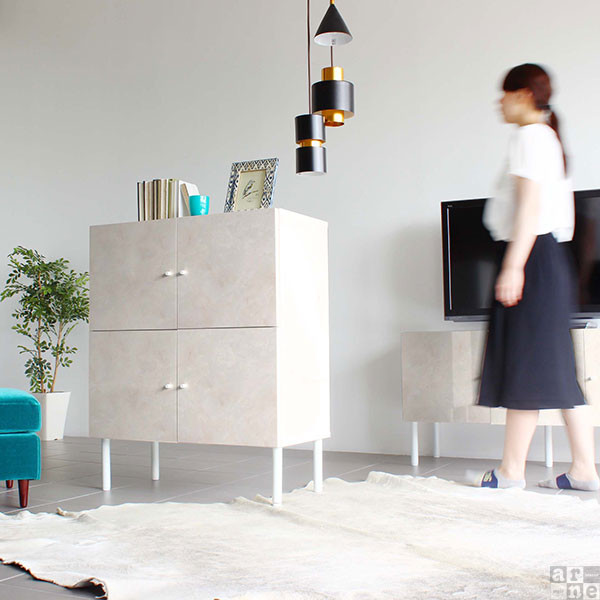 キャビネット 白 鏡面 幅80 ホワイト 高級 リビングボード チェスト