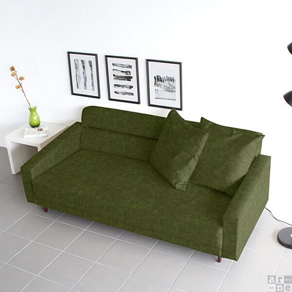 ソファ 3人掛け 合皮 白 ホワイト ブラック レザー おしゃれ リビングソファ シンプルソファ 日本製 Thyme W 3P □の通販は