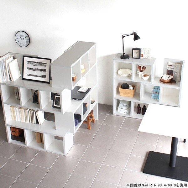 オープンシェルフ 白 3段 ディスプレイラック ホワイト 伸縮ラック 棚