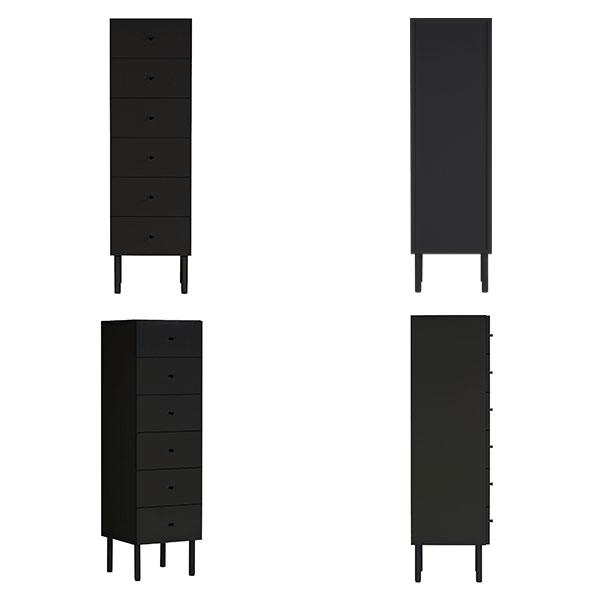 チェスト スリム ハイチェスト スリムチェスト 6段 サイドチェスト 完成品 おしゃれ 黒 ブラック 収納 幅40 Black 40mﾁｪｽﾄの通販はau Pay マーケット Atomインテリア