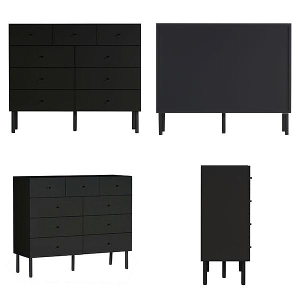 高級鏡面仕上　黒ブラック120cm幅ローチェスト　送料込　引取可(東京都中央区) 高級鏡面仕上 黒 120cm幅 ローチェスト 引取可 チェスト 4段