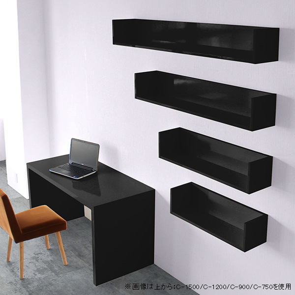 壁掛け収納ボード ポケット 壁面 ウォールシェルフ ポケット D ブラック ウォールラック ウォールシェルフ ブラック 石膏ボード 壁掛け