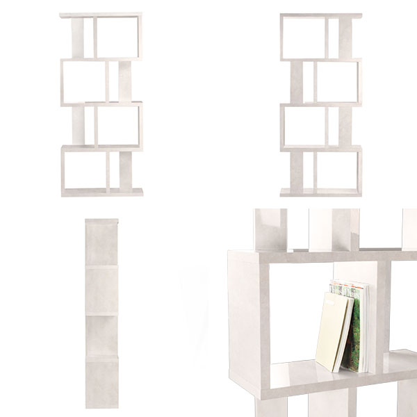 s字ラック オープンラック 奥行30cm ラック ディスプレイ 棚 おしゃれ 4段 白 ホワイト オープンシェルフ marble BIGalto4 ☆_1