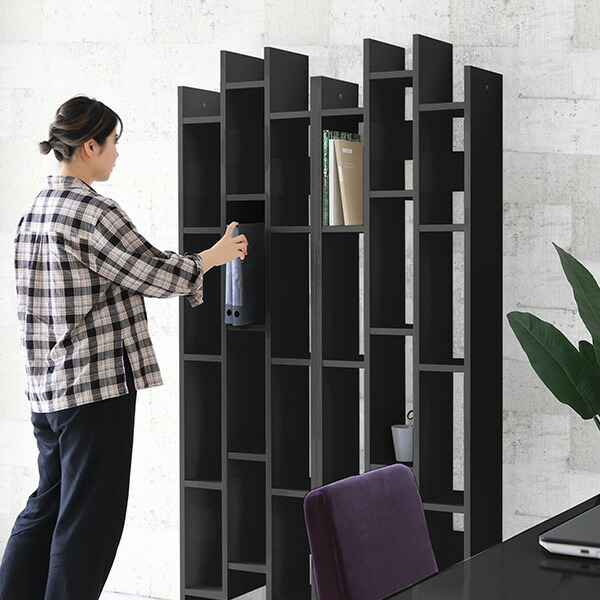 オープンラック 薄型 本棚 ディスプレイラック スリム A4