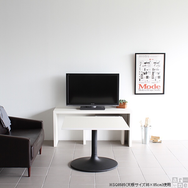 テーブル カフェテーブル 60cm 2名用 リビングテーブル おしゃれ リビング カフェ 机 シンプル 正方形 60 CT-SQ8585 Atype-H脚 □の通販は