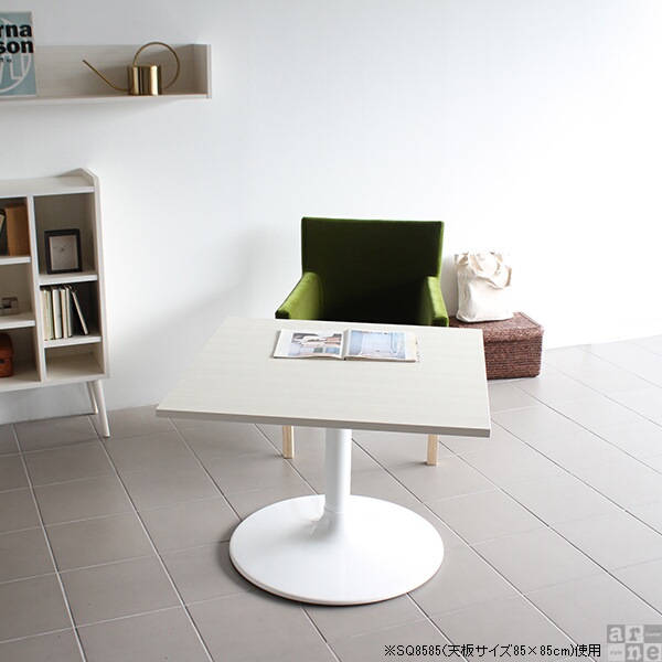 テーブル カフェテーブル 60cm 2名用 リビングテーブル おしゃれ リビング カフェ 机 シンプル 正方形 60 CT-SQ8585 Atype-H脚 □の通販は