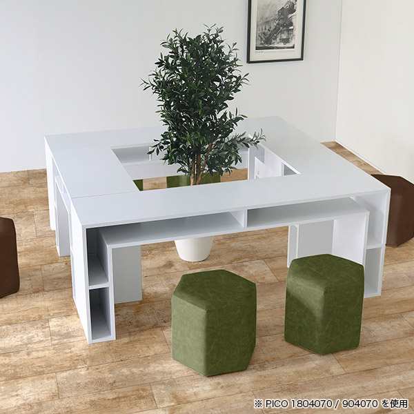 プロフィールを必ずご覧ください【2色の木製テーブル/棚付き】コンソール/店舗ディスプレイ/カフェ