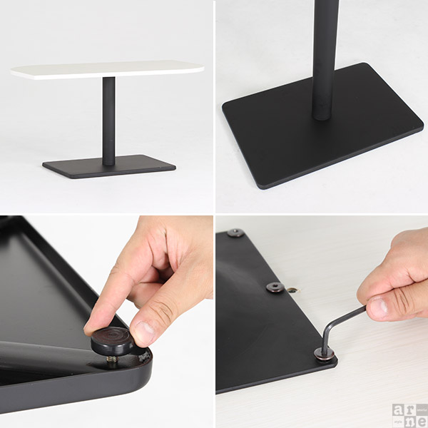 カフェテーブル ティーテーブル 幅120cm 高さ60cm 奥行き60cm Leaf 12060H おしゃれ コーヒーテーブル Leaf12060 Ftype-H脚 □_3