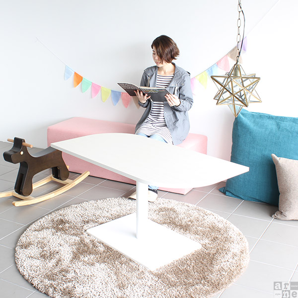 カフェテーブル ティーテーブル 幅120cm 高さ60cm 奥行き60cm Leaf 12060H おしゃれ コーヒーテーブル Leaf12060 Ftype-H脚 □_7