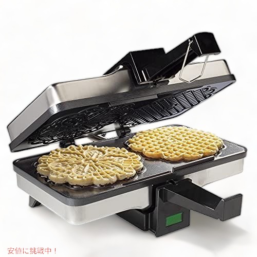 CucinaPro ノンスティック ピッツェルベーカー  ブラック Non-Stick Pizzelle Baker