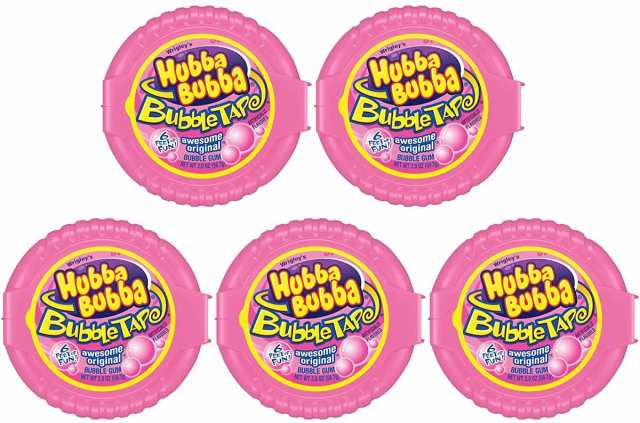 5個セット Hubba Bubba ハバ ババ バブルガム テープ オリジナル味 56 7g 2oz 1 m 6ft の通販はau Pay マーケット Laエクスプレス