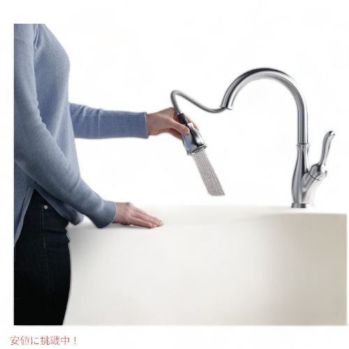 Delta　蛇口・リーランドシングルハンドル・プルダウン水栓　磁気合体型キッチン蛇口 1 9178-AR-DST 1 [並行輸入品] デルタフォーシット DELTA FAUCET 9178-AR-DST リーランド シングル