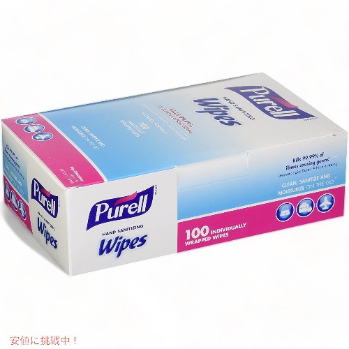 除菌ウェットティッシュ個包装 400枚 PURELL ピュレル ハンドワイプ おしぼり 除菌シート