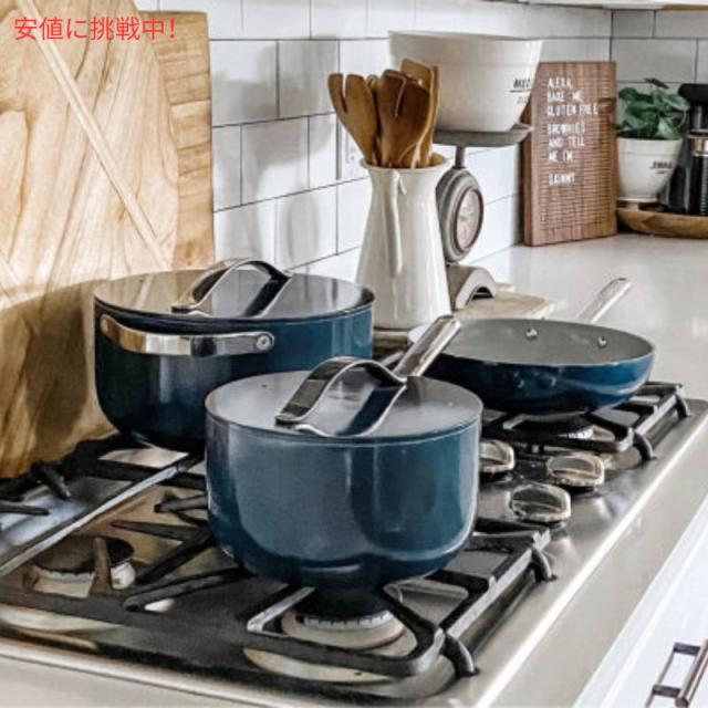 Caraway キャラウェイ ノンスティック セラミック 9inch Ceramic Coating Circle Pan Cream 丸型フライパン Caraway キャラウェイ ノンスティック 蓋付き セラミックソースパン