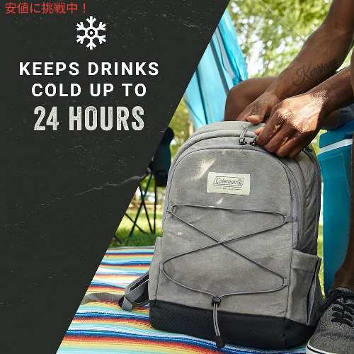 Coleman コールマン Backroads Series Soft Coolers 30 can バックロードシリーズ ソフトクーラー 30缶 バックパック キャンバス地 Gray