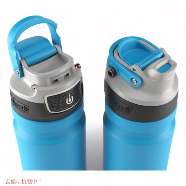 Coleman コールマン FreeFlow 真空断熱ボトル 保温 保冷 水筒 710ml ブルー 漏れ防止蓋付き FreeFlow Water Bottle 24oz_4