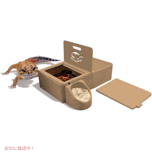 ウォーターフードボウル ゲッコーピア トリプルディッシュ 3in1 爬虫類用皿 Geckopia Reptile Water Food Bowl