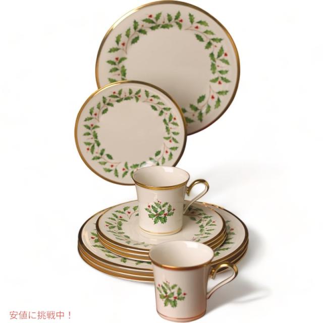 レノックス ホリデープレート & マグ 4人用 12点セット 6122048 洋食器