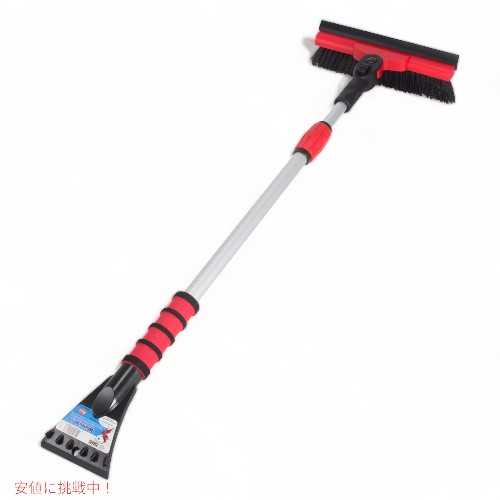 マロリー Mallory 583-EP スノーブラシ ピボットヘッド アルミ製 34〜52インチ延長ポール付き Snow Brush Extension Pole