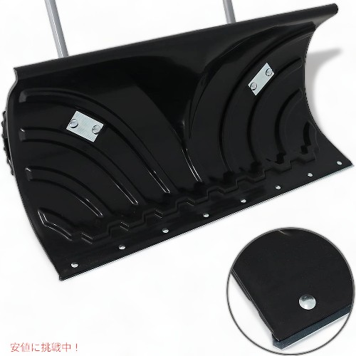 CASL Brands 車道用ホイール付き雪かき - 6インチポリプロピレンホイールと調節可能アルミハンドル Snow Shovel with Wheels for Driveway_2