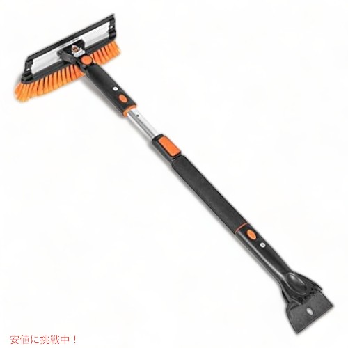 BIRDROCK HOME 伸縮式スノーブラシ 車用 11インチワイドスクイージー Extendable Snow Brush with Detachable Ice Scraperの通販は 10,132円