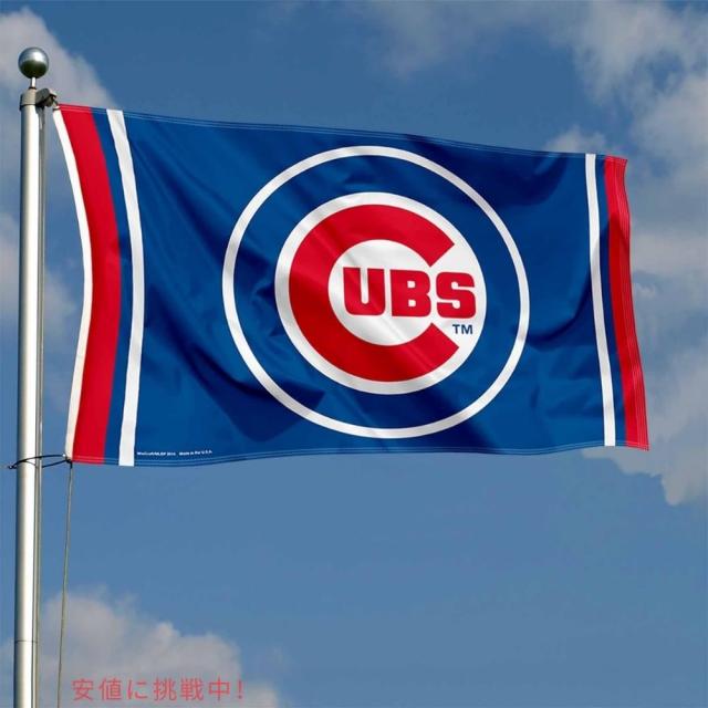 WinCraft MLB シカゴカブス サークルロゴ フラッグ 公式ライセンス 旗 デコレーション Circle Logo Flag Chicago Cubs_3