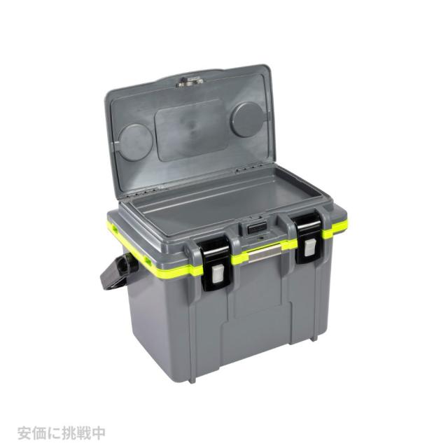 ペリカン 14 クォート クーラー(ダークグレーとグリーン）