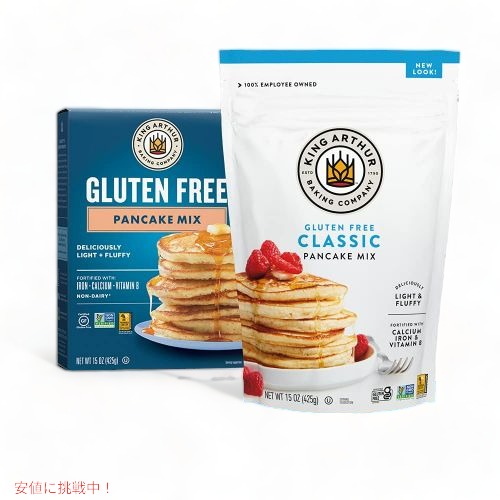 【6袋セット】キングアーサー King Arthur グルテンフリー パンケーキ ミックス 425g Flour Gluten Free Pancake Mix 15oz_5