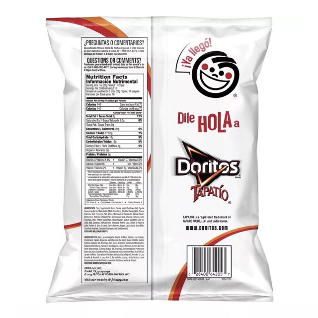 Doritos Tapatio flavor Tortilla Chips / ドリトス