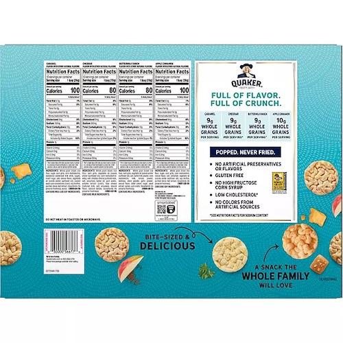 Quaker クエーカー ライスクリスプ 36個入り バラエティパック ライス