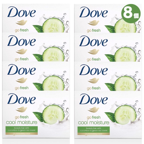 Dove ダヴ 顔・身体用 石鹸 106g 8個 キュウリ＆緑茶の香り 固形石鹸
