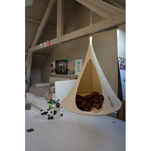 CACOON(カクーン) テント型ハンモック ナチュラルホワイト セミ