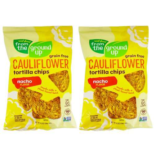 2袋セット] From the Ground Up Cauliflower Tortilla Chips Nacho 