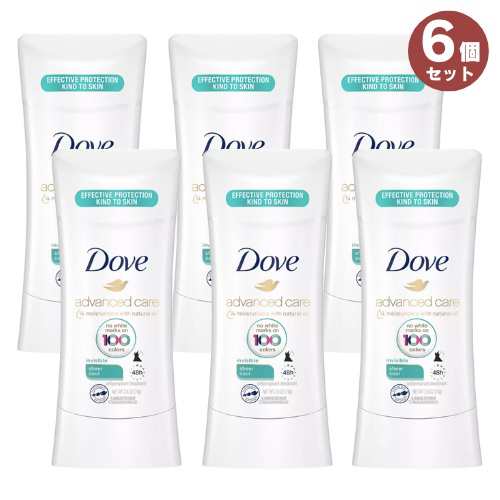 6個セット 【Sheer Cool】アドバンスド Dove ダヴ 74g デオドラントスティック シアークール