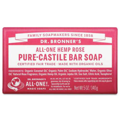 ドクターブロナー マジックソープバー ローズ 140g Dr. Bronner's カ