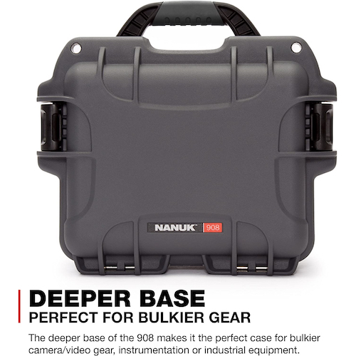 Nanuk 908 防水ハードケース フォームインサート付き グラファイト 908-1007_1