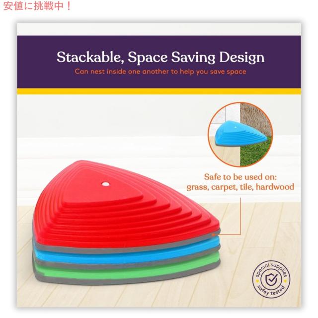 平衡にする立ちはだかる Special Supplies ステッピングストーンズ 12個仕かける マルチ色合い Stepping Stones for Kids