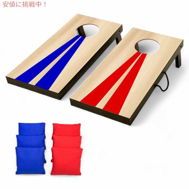 ポータブルコーンホールゲームセット GoSports 収納ケース付き Portable Size Cornhole Game Set