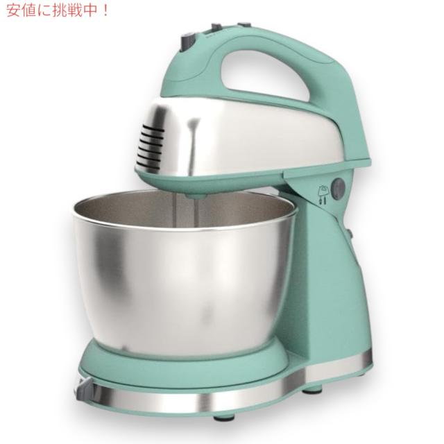 Hamilton Beach ハミルトンビーチ クラシック スタンドミキサー ＆ ハンドミキサー 3.8L Blue 6段階速度調整 290ワット 6 Speed Classic Hand/Stand Mixer