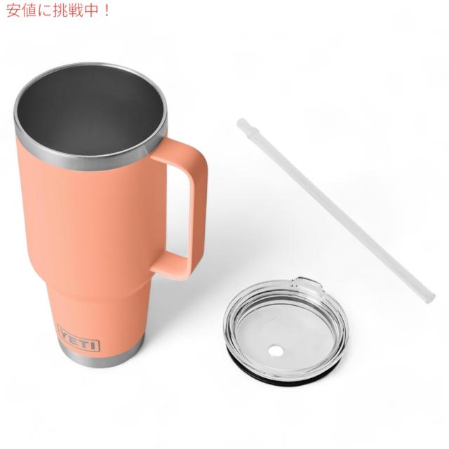 YETI  イエティ ランブラー 42oz（1.2L） ストローマグ ローカントリーピーチ ストロー蓋付き Rambler 42 oz Straw Mug With Straw Lid Lowcountry Peach