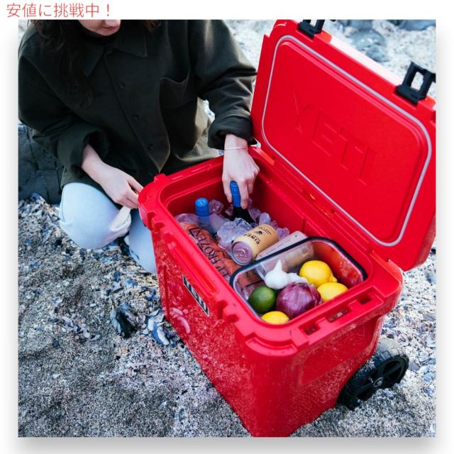 YETI イエティ ローディ 32 ホイール付き クーラーボックス レスキューレッド ROADIE 32 Wheeled Cooler Rescue Red_9
