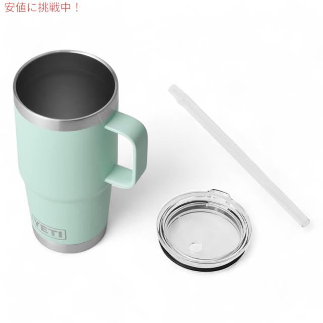 YETI イエティ ランブラー 25オンス ストローマグ ストロー蓋 739ml シーフォーム Rambler 25 oz Straw Mug With Straw Lid Seafoam_6