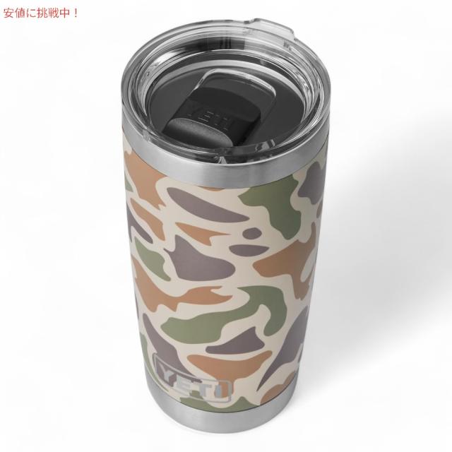 YETI イエティ ランブラー 20oz タンブラー マグスライダー蓋 タンカモ 保冷 保温 水筒 591ml  Rambler 20oz Tumbler MagSlider Tan Camo_1