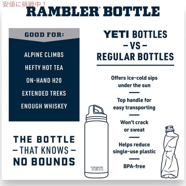 YETI イエティ ランブラー 36oz ボトル チャグキャップ ワイルドバインレッド 1065ml 水筒 Rambler 36 oz Bottle With Chug Cap Wild Vine Red_4