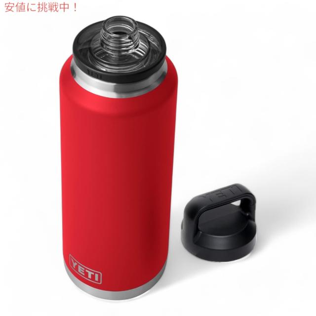 イエティ YETI ランブラー 46oz ボトル チャグキャップ付き レスキューレッド 1.36リットル Rambler 46 oz Bottle With Chug Cap Rescue Red_1