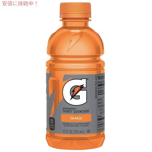 お得な6本】Gatorade Orange Sports Drink -12 fl oz Bottles 