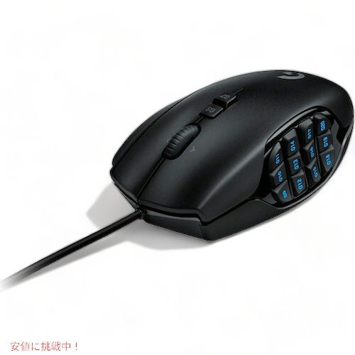 Logitech G600 MMO Gaming Mouse, Black / ロジテック MMOゲーム