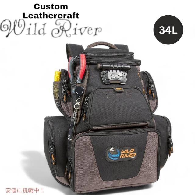 Wild  by CLC タックルバッグ バッグパック ライト付き USB充電付き トレイ付き 釣り Custom Leathercraft ツールボックス WT3605AMZ