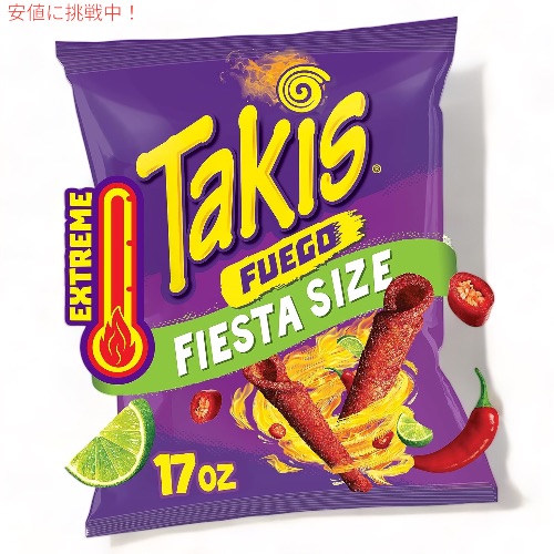 Takis フエゴ タキス トルティーヤチップス [ホットチリペッパーライム