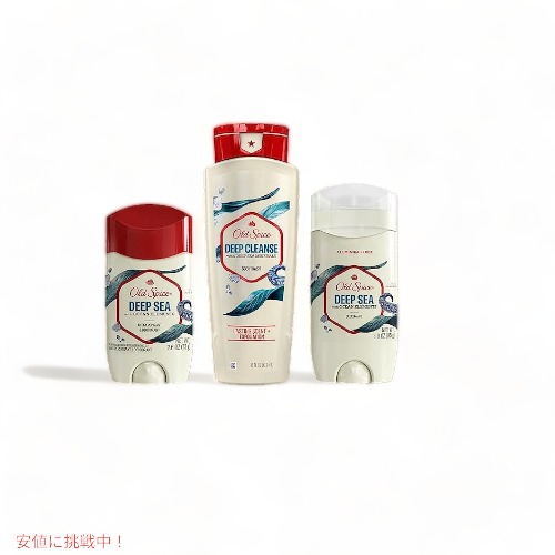 オールド スパイス メンズ ボディウォッシュ ディープクレンズ、深海ミネラル配合、30 オンス (4 個パック) オールド スパイス メンズ ボディウォッシュ ディープクレンズ、深海
